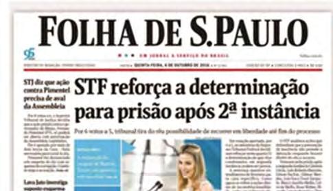 Figura 2 - Capa do Jornal Folha de S.