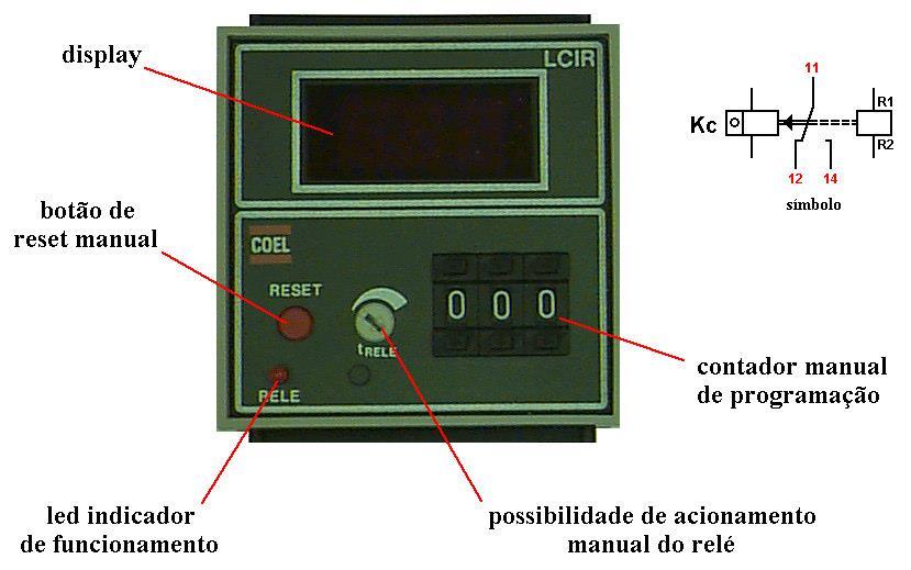 Relé Contador Elemento de comutação que recebe sinais de um pulsador e de