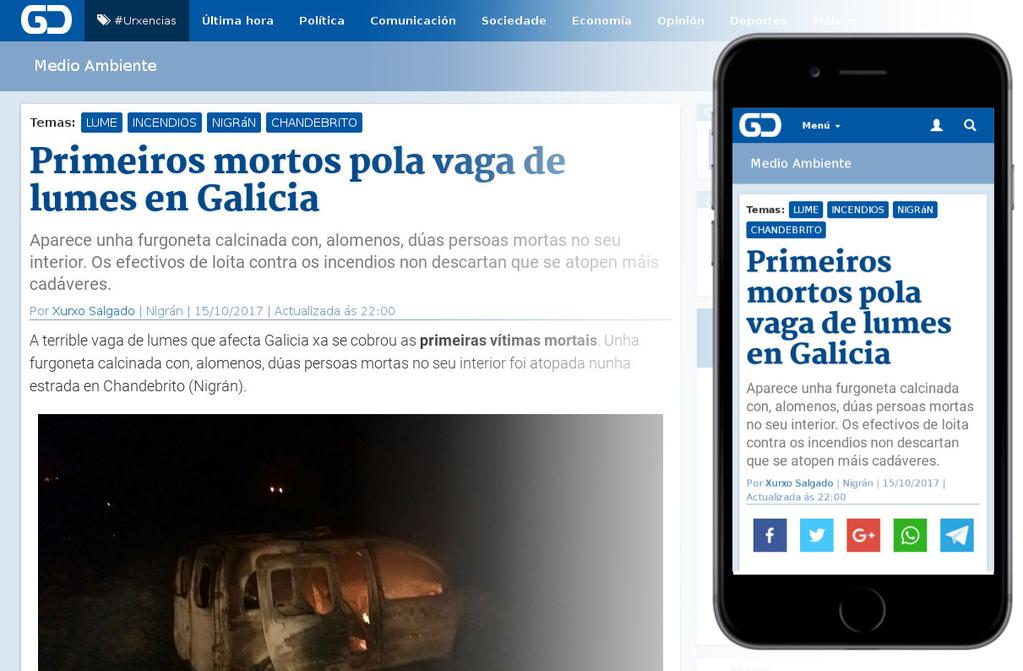 14 anos informando en galego 900.000 lectores influíntes Galicia Confidencial (GC) é o xornal en lingua galega con máis audiencia da Internet e un dos xornais electrónicos máis lidos en Galicia.