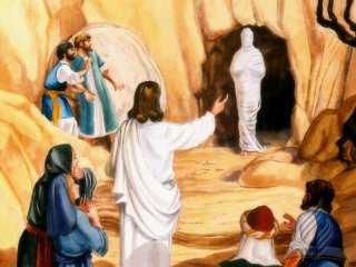 Mas ao saber que ele adoecera, permaneceu ainda dois dias no lugar onde estava. [17] Chegando pois Jesus, viu que Lázaro estava sepultado já havia quatro dias.