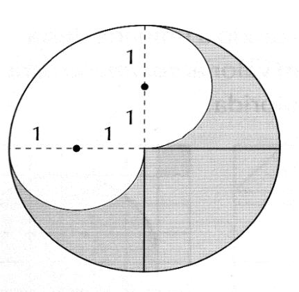 10) Faça o que se pede: a) Calcule a área da parte escura da figura,