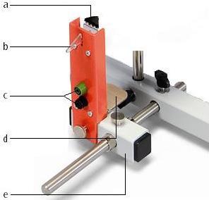 6. Operação 6.1 Montagem (veja Fig. 1 e ) Conectar barra suporte (h) com tubo suporte (f) e fixar. Montar a unidade de mancal rotativo (j) no tubo suporte (f) e apertar o parafuso de travamento.