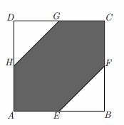 4. Na figura está representado o quadrado [ABCD]. Sabe-se que: O lado do quadrado é 10 cm; E, F, G e H são os pontos médios dos lados [AB], [BC], [CD] e [DA], respectivamente. a.