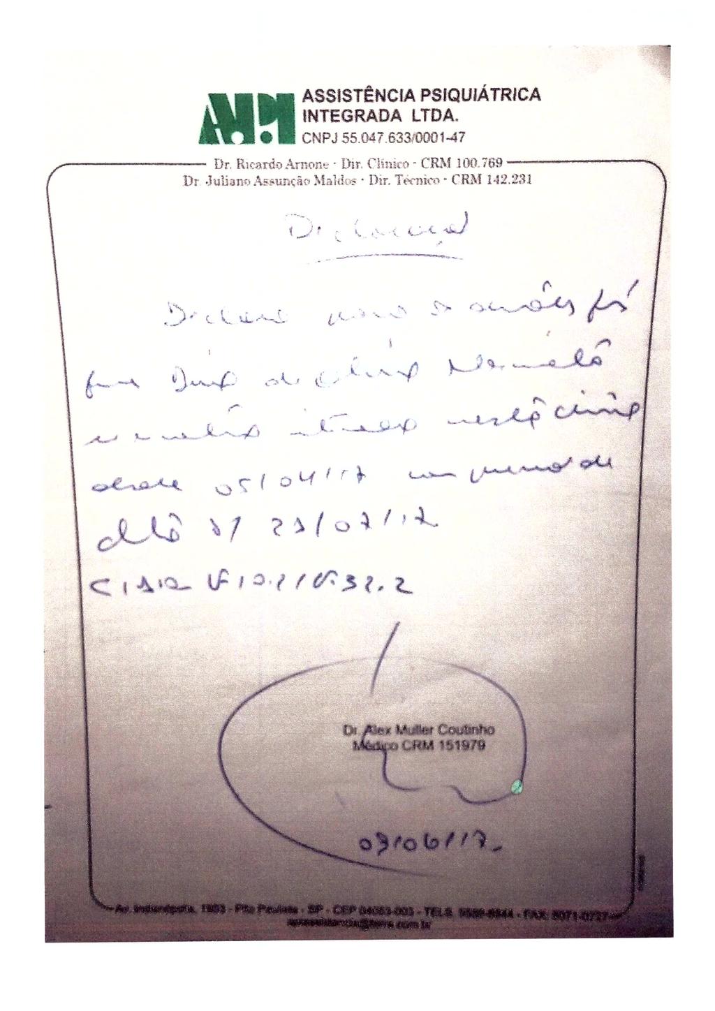 fls. 67 Este documento é cópia do original, assinado digitalmente por CINTIA DE ALCANTARA CALIL DAHER, liberado nos autos em 21/06/2017 às 15:58.
