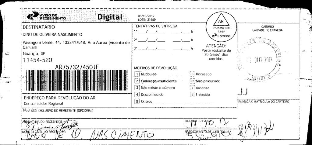 fls. 83 Este documento é cópia do original, assinado digitalmente por v-post.correios.com.br, liberado nos autos em 17/10/2017 às 07:01.