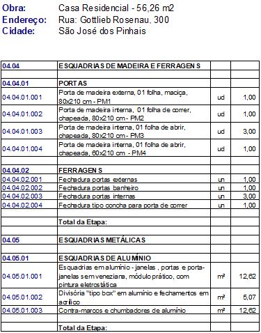 5,76-0,81=4,95 Comprimento P4: