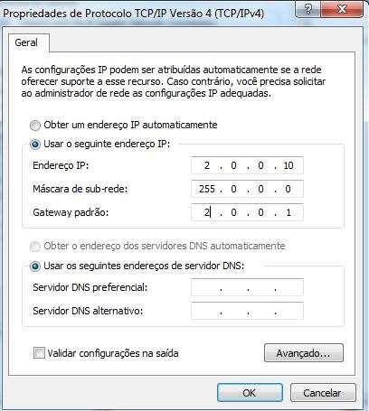 Configurando IP FIXO Lembrando que o protocolo ARTNET utilizado nas mesas de iluminação, Software ON PC e Lumikt,