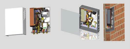 > Para obter o máximo de conforto está disponível um kit recirculação de água quente. > MINI T_FAST é fornecido com um medidor de energia para hotéis ((1,5mc/h 110 x 3 4»)).