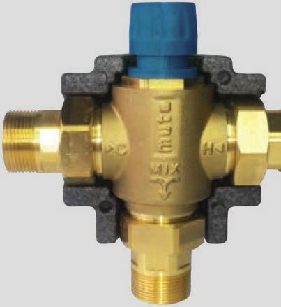 Válvulas VÁLVULA MESCLADORA TERMOSTÁTICA SÉRIE RAJ Fig1: C = entradas H = saída misturador A válvula mescladora termostática TWR-RA, é utilizada em sistemas de produção de AQS (água quente sanitária).