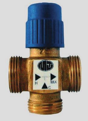 Válvulas VÁLVULA MESCLADORA TERMOSTÁTICA SÉRIE RAW As válvulas mescladoras termostática série RAW três vias, são utilizadas em instalações de produção de água quente para fins sanitários.