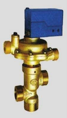 Válvulas VÁLVULA DESVIADORA 5 VIAS PRESSOSTÁTICA SÉRIE VDP As válvulas VDP são utilizadas em caldeiras domesticas ou semi industriais dotadas de trocador de calor para a produção instantânea de água