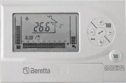 Termostato remoto eletrônico OMEGA / OMEGA WIRELESS Cronotermostato programável 7 dias (com mudança do nível da temperatura de 30 em 30 minutos); Modo de trabalho selecionáveis de acordo com a