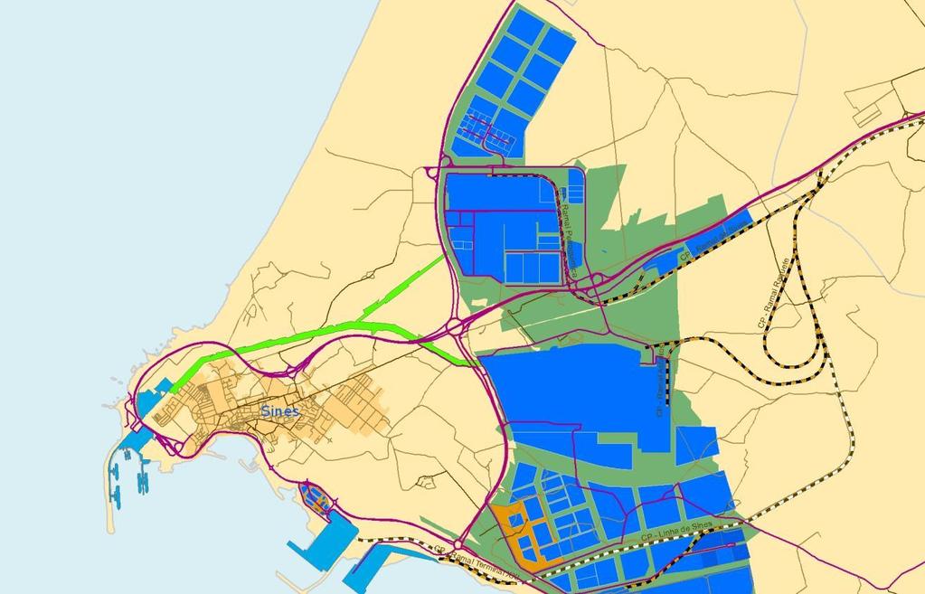 Zona Industrial e Logística de Sines Capacidade