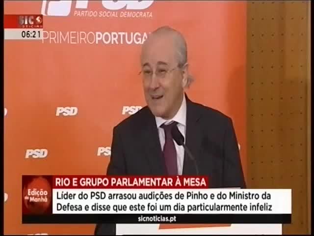 O presidente do PSD diz que toda a gente ficou a perceber que Pinho não consegue explicar o dinheiro que recebeu em offshores.