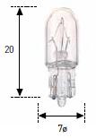 Volts Watts ECER-37.521 (6) 3 W3W.522 (136) 24 3 W3W.527 (961) 5 W5W.