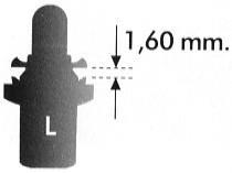 Lâmpadas Soldadas V B8,5d - BAX10d