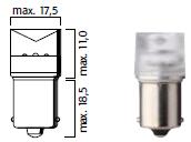NOVIDADES Lâmpadas LED BA15S Referência Volts i.914020 /24 R5W BA15S Referência Volts i.