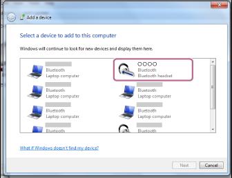 Se não estiverem ligados, consulte Ligar a um computador emparelhado (Windows 7). Se [] não aparecer no visor, tente novamente a partir do passo 3.