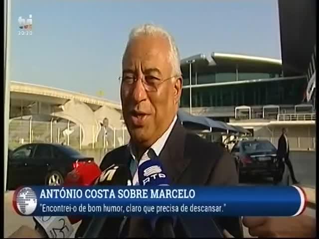 António Costa diz que encontrou o Presidente de bom