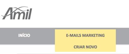 Comunica Amil E-mail marketing. Confira no passo a passo como enviar e-mail marketing: 1.