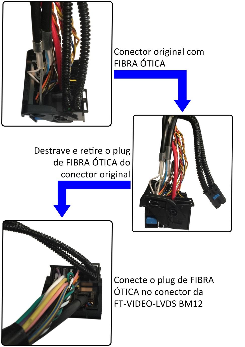 CONEXÃO QUADLOCK Caso tenha uma conexão de FIBRA ÓTICA no QUADLOCK