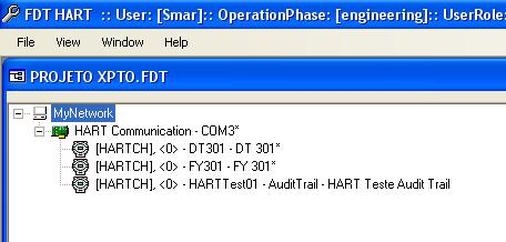 Para iniciar a configuração, clique com o botão direito do mouse no ícone do DTM DF116-DF117 e escolha "Offline Parameter". Comece a configurar o "RIO HART Transducer (Block Tag)".