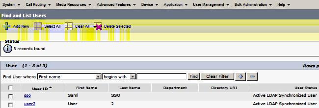 Note: Certifique-se que serviço de Cisco DirSync está permitido no página da web da utilidade antes que você clique a salvaguarda. 9.