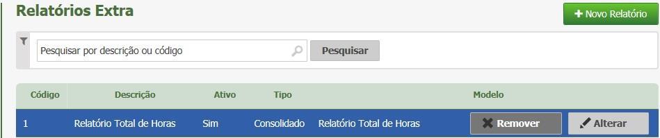 Variáveis/ Formato: Para fórmula, poderá selecionar qual variável será exibida no relatório, podem ser: Horas, decimal, inteiro ou texto.