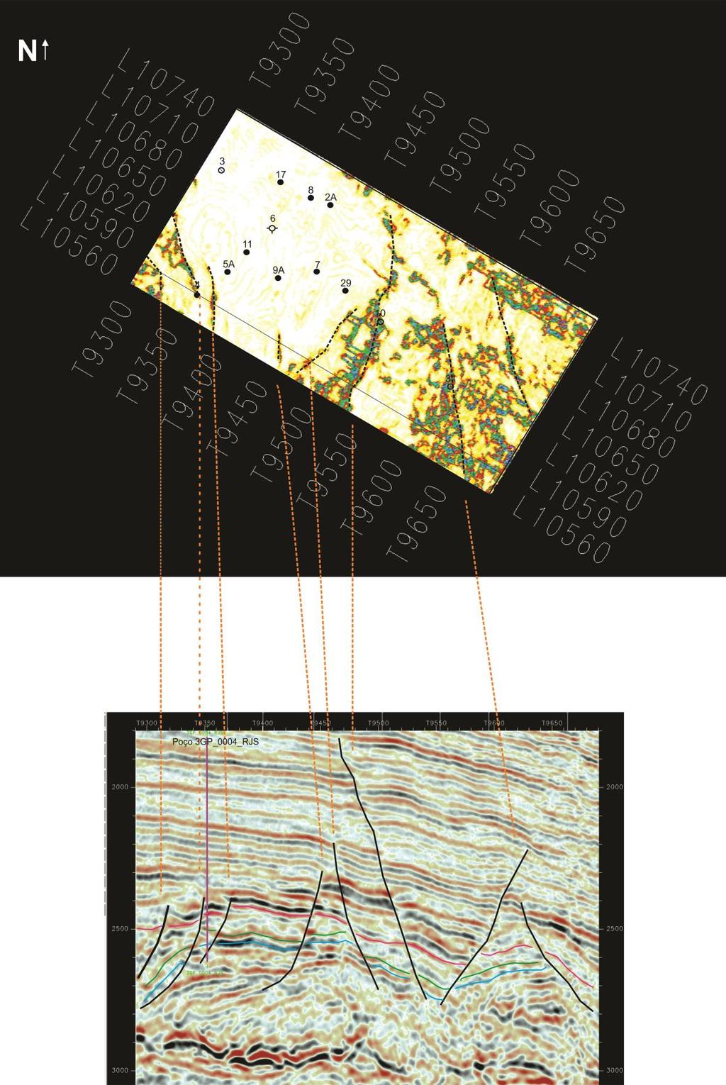 Figura 33 - Relação do Mapa de atributo estrutural do topo do