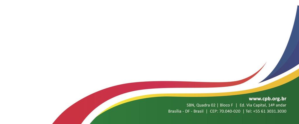 II COPA BRASIL DE ESGRIMA EM CADEIRA DE RODAS 2018 Comitê Organizador Data Comitê Paralímpico Brasileiro (CPB) 21 a 24 de junho Local Centro de Treinamento Paraolímpico Brasileiro (CTPB) Rodovia
