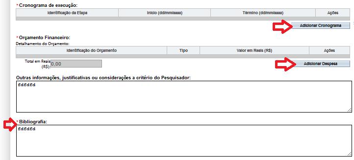 PASSO 18: O campo "Anexar Folha de Rosto" deve conter pelo menos o documento "Folha de rosto".