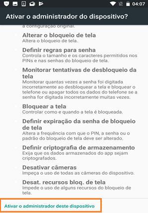 4 Quando aparece a opção Permitir que o AirWatch Agent faça e gerencie telefonemas, os usuários clicam em Permitir.