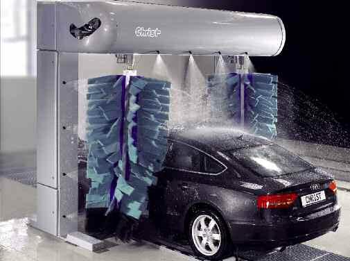 ZONA DE LAVAGEM PRINCIPAL Componentes de lavagem da tecnologia de contorno A tecnologia de contorno lava os veículos de forma suave e