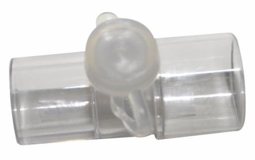 18 CONECTOR MDI PARA AEROSSOL Conector reto com entrada para aerossol spray Um adaptador projetado para permitir que a medicação em inalador de dose medida (MDI) seja entregue ao paciente, sem
