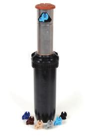 Válvula anti-dreno SAM: para desníveis até 3,1 m. Ângulo regulável de 40º a 360º e aspersor de círculo completo num mesmo modelo. Entrada rosca fêmea de 1". Diâmetro exposto de 5,1 cm.