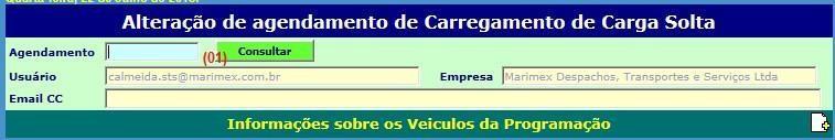 Após selecionar o item Alterar Agendamento CS, o usuário será direcionado para a página de Reagendamento/Cancelamento.