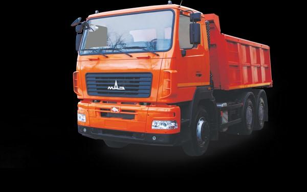 МАЗ6501В5482(484) Camião de lixo com distribuição traseira, projetado para transportar uma grande variedade de carga pesada.