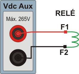 Sequencia para testes do relé 7UM no software Manual 1. Conexão do relé ao CE-6006 No apêndice A mostram-se as designações dos terminais do relé. 1.1 Fonte Auxiliar Ligue o positivo (borne vermelho) da Fonte Aux.