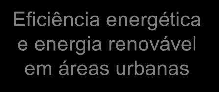 Eficiência energética e energia renovável em áreas urbanas