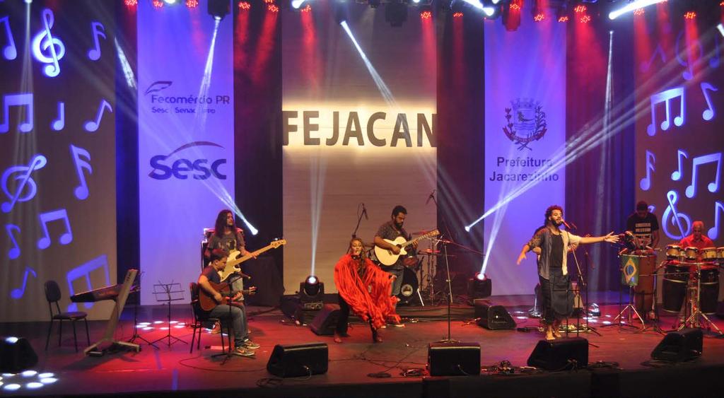 4 Fejacan segue com apresentações e programação paralela Cris Campos e Grupo Aruanda Fejacan nas Escolas Um palco plural.