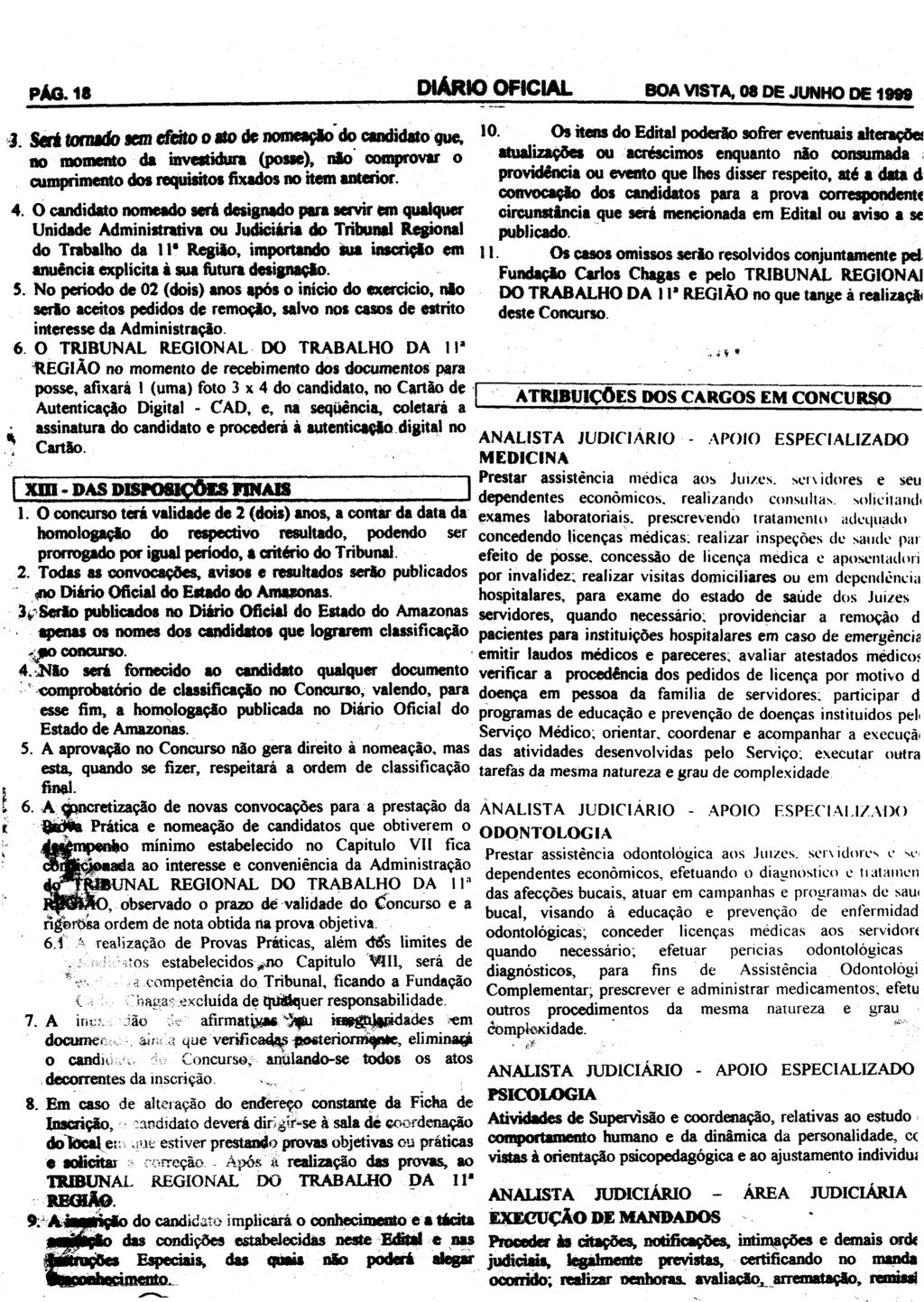PAG. 18 DIÁRIO OFICIAL BOA VISTA, 08 DE JUNHO DE 1999 3.