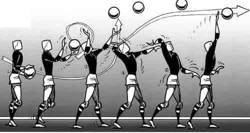 3 Os Fundamentos (Técnicas do Voleibol) Os jogadores de uma equipe precisam dominar um conjunto de habilidades básicas, denominadas usualmente de "fundamentos".