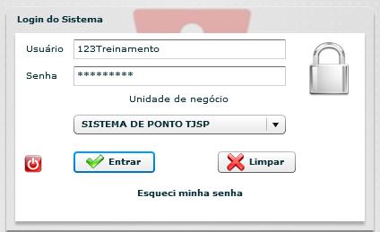 Digite o link tjsp.jus.br/vwponto Indique usuário e senha, caso esqueça sua senha procure o administrador geral do sistema.