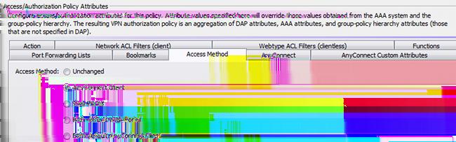 Ambas as políticas DAP incrementam o acesso do cliente de AnyConnect segundo as indicações da imagem.
