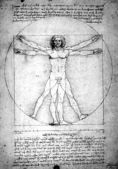 Aula 1 Como o homem começou a construir o conhecimento? O homem proporcional de Da Vinci Figura 1.7: Homem Vitruviano (Leonardo Da Vinci, 1490). Fonte: http://pt.wikipedia.
