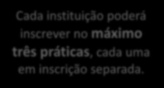 2018 Cada instituição poderá