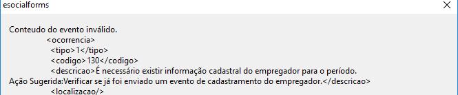 No exemplo abaixo, apontamos o mouse para o campo Indicativo de Cooperativa do Evento S-1000, veja as informações com as opções para o campo.