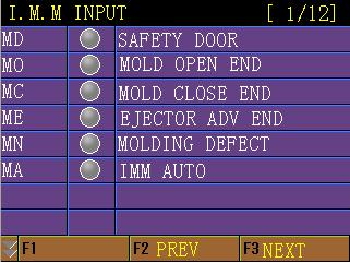 estado dos sinais de entrada/saída do corpo mecânico do braço, injetora, dispositivos externos, etc. 10-1. Tela de Ajuste I/O 1. Pressione a tecla para exibir a tela de seleção de menu. 2.