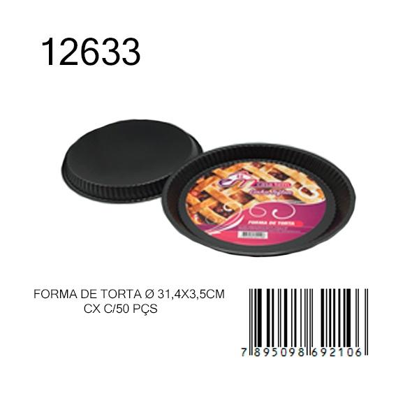 : 1 FORMA DE TORTA Ø 31,4X3,5CM UN 4,49 CX C/50 PÇS 12633 10,00 4,94 FORMA P/06 CUPCAKES C/ SILICONE 26,5X18,5X3CM UN 7,07 CX C/48 PÇS