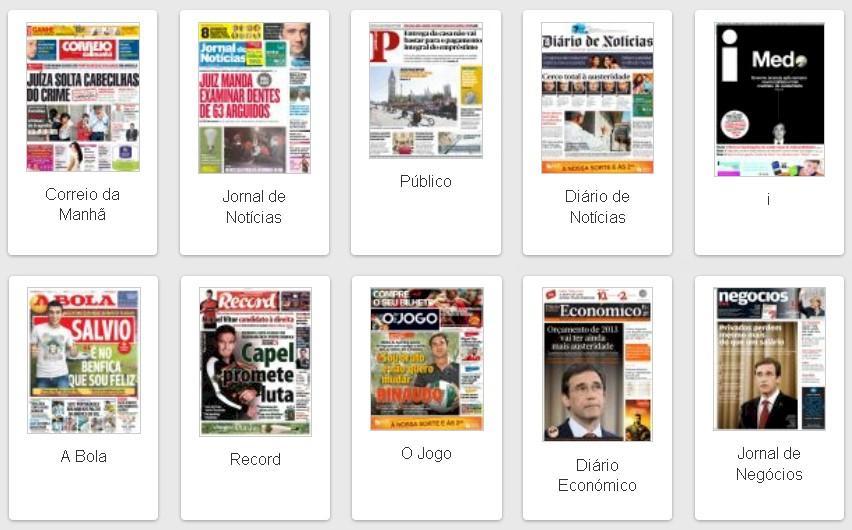 Anexo 11 Principiais capas de jornal para a revista